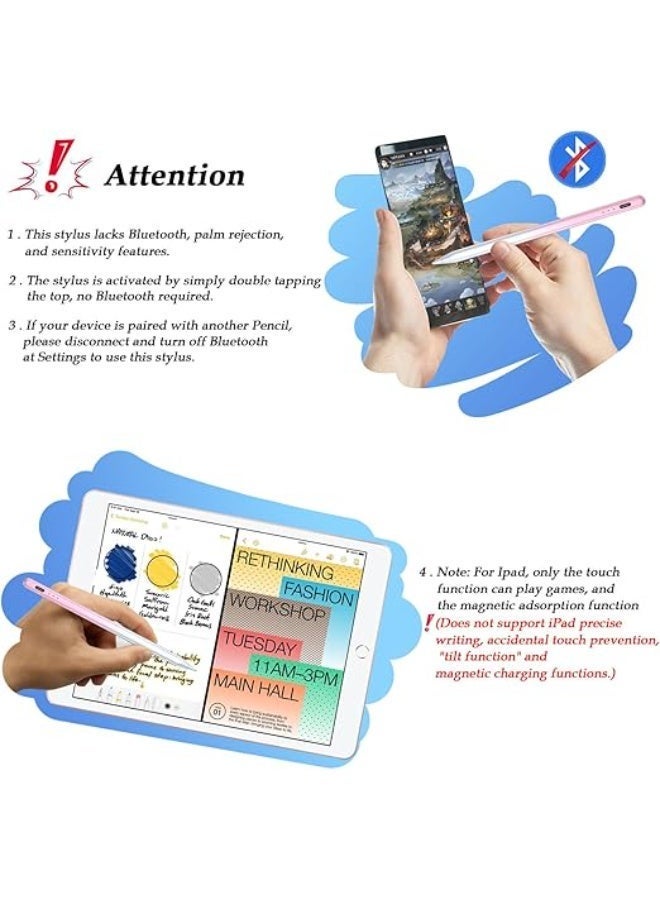 Active Stylus Pen for Touchscreen Devices – High Precision Digital Pencil (Pink) - Image 2